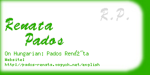 renata pados business card